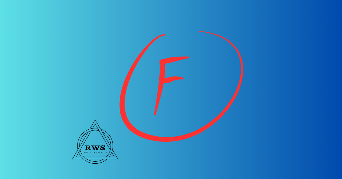 BJJ Humility - photo of failing grade in BJJ
